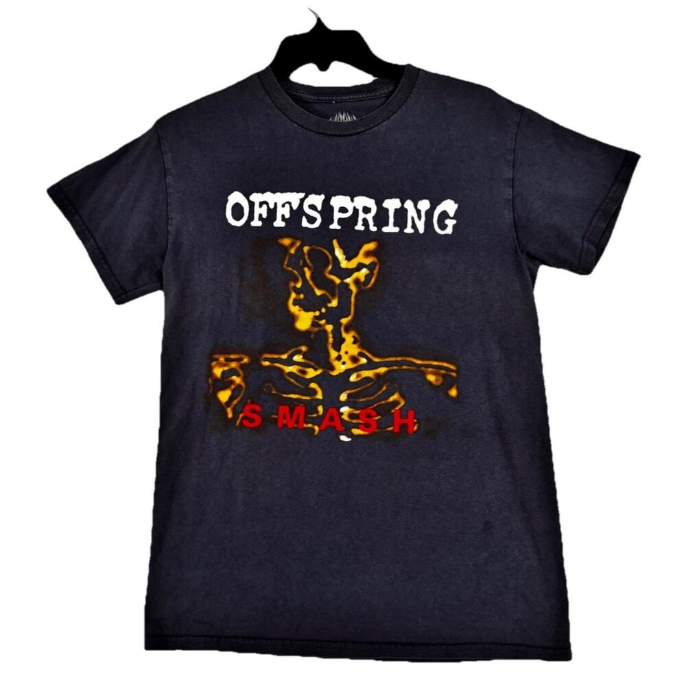 Offspring Smash Youth Large Band T Shirt Blue Punk Rock Graphic Kids Tee